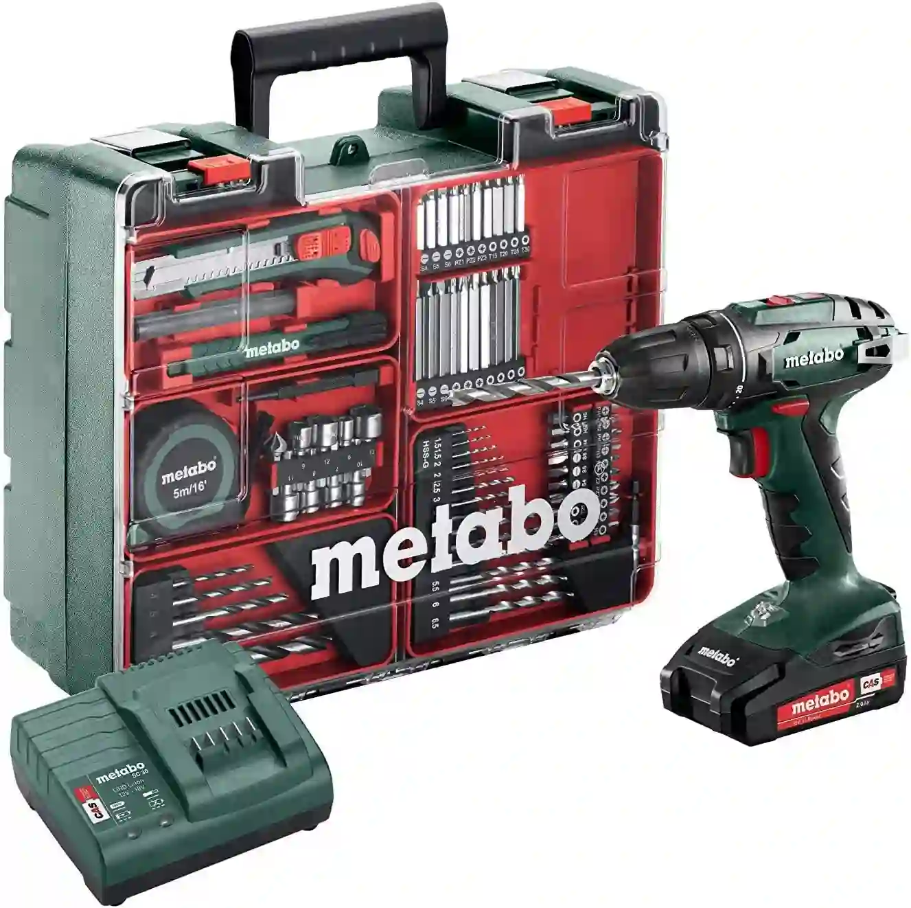 set para taladros magnéticos metabo